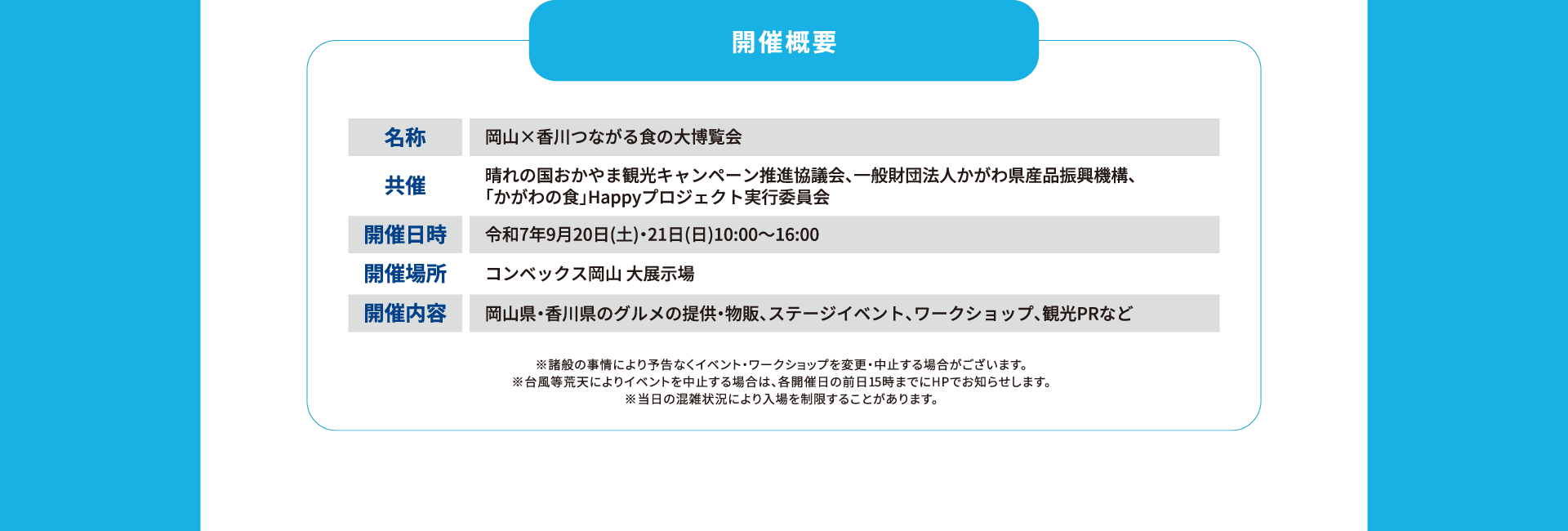 開催概要