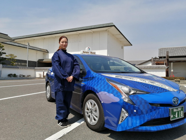 日本刀の聖地・長船に登場！ 山鳥毛ラッピングタクシー（瀬戸内市）