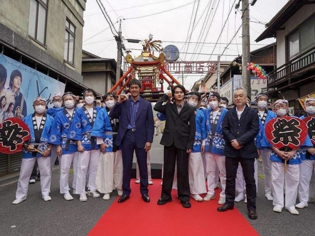 「映画『とんび』ただいま！岡山  公開御礼会見」をロケ地・金光町で開催しました