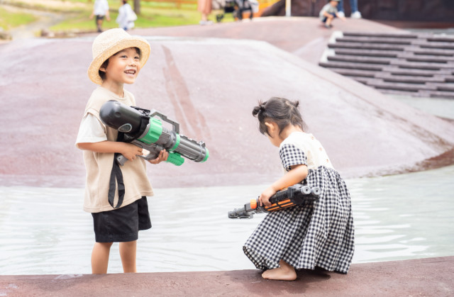 高さ3mの裏見滝や噴水も登場！ おかやまフォレストパーク ドイツの森「じゃぶじゃぶ池」がグレードアップ