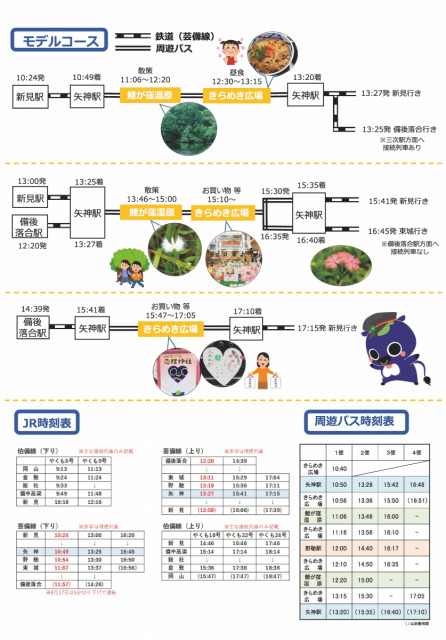 芸備線＆周遊バスに乗って、新見市哲西エリアを楽しもう！
