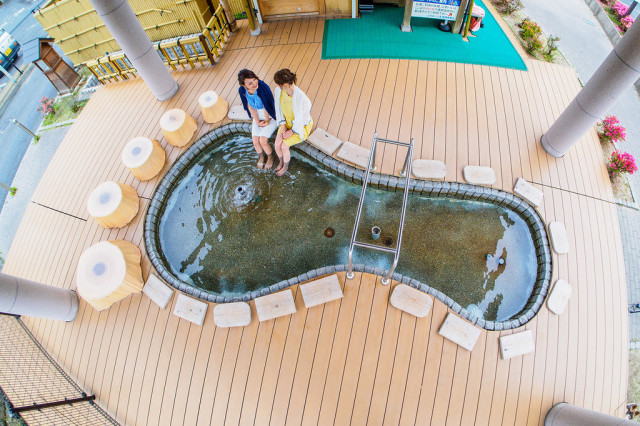 湯郷ポケットパーク　ふれあいの湯（足湯）