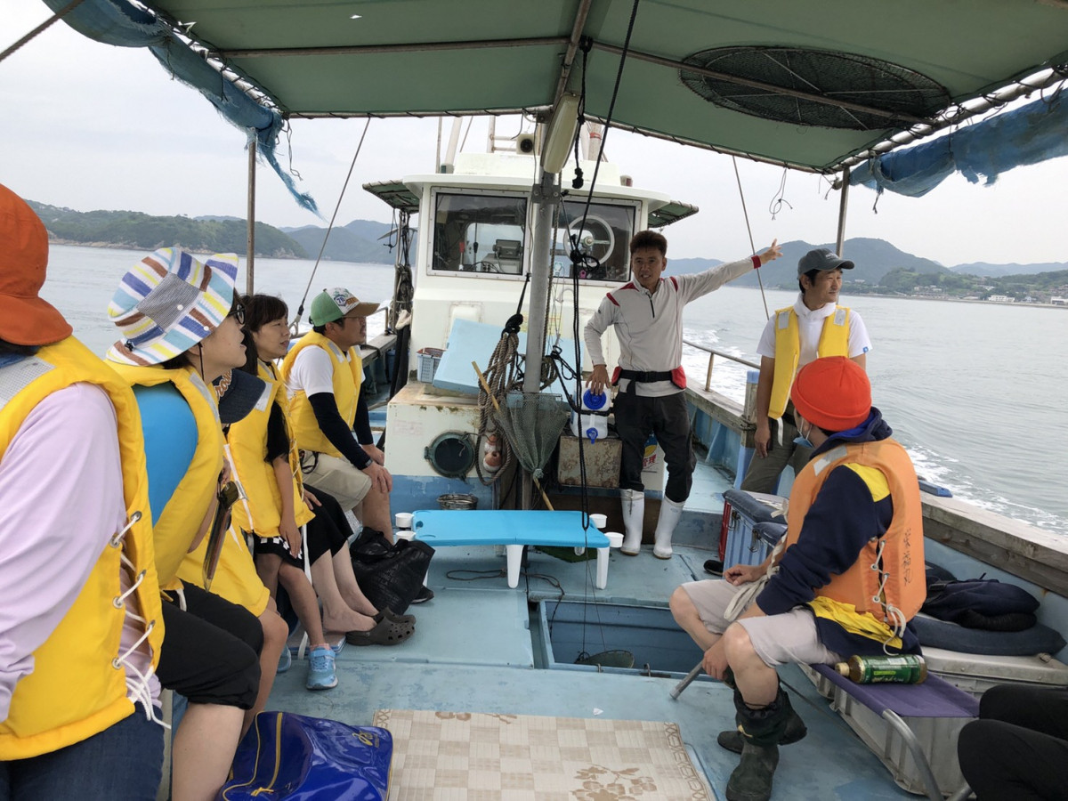 底引き網漁体験