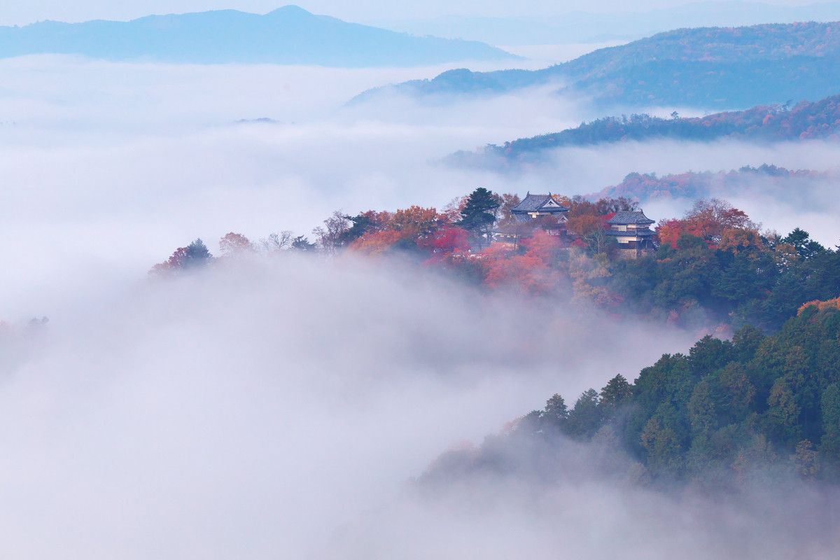 備中松山城と雲海