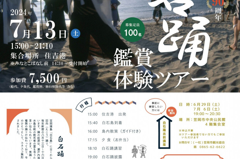 【要予約】白石踊鑑賞体験ツアー