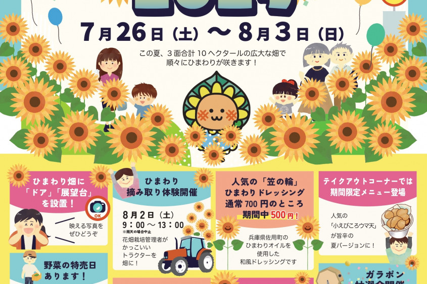 道の駅笠岡ベイファーム　ひまわりフェア
