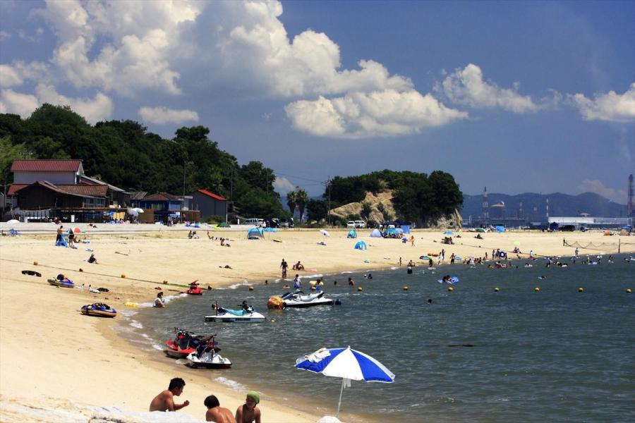 沙美海水浴場海開き