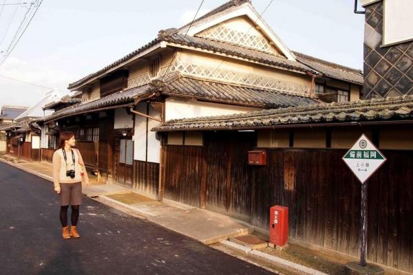 備前福岡の町並み