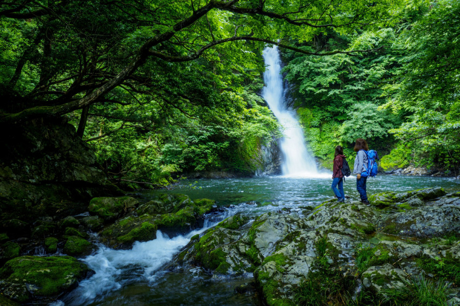 不動滝（男滝・女滝）（新庄村）