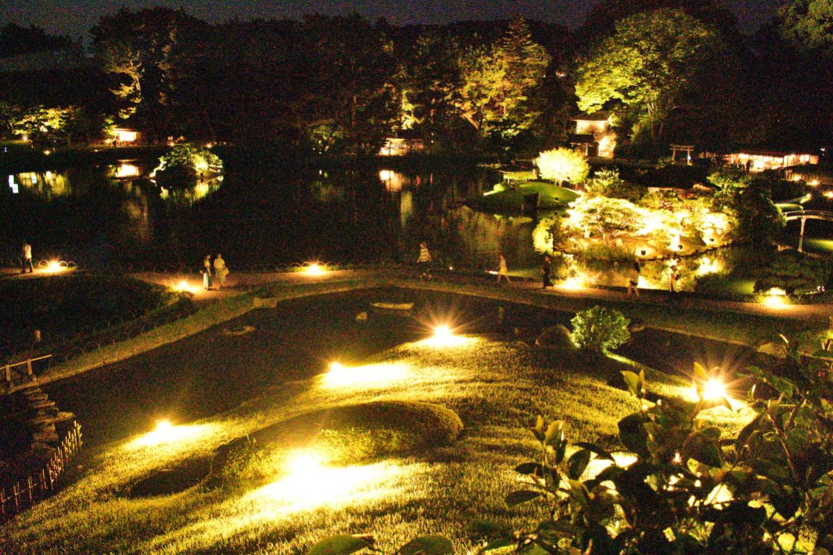 期間限定！岡山後楽園の「夏の幻想庭園」へ行ってみた！