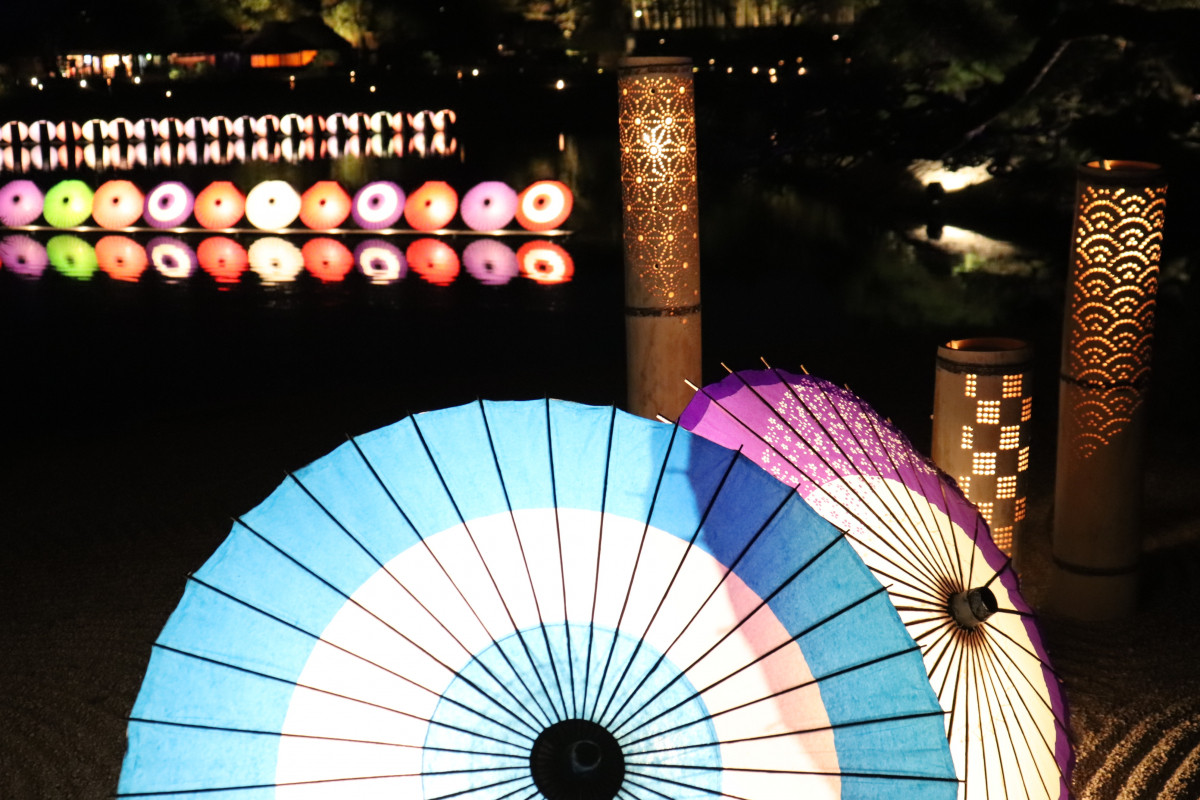 【2021年】夏の夜を楽しむ！岡山後楽園「夏の幻想庭園」に行ってきた！