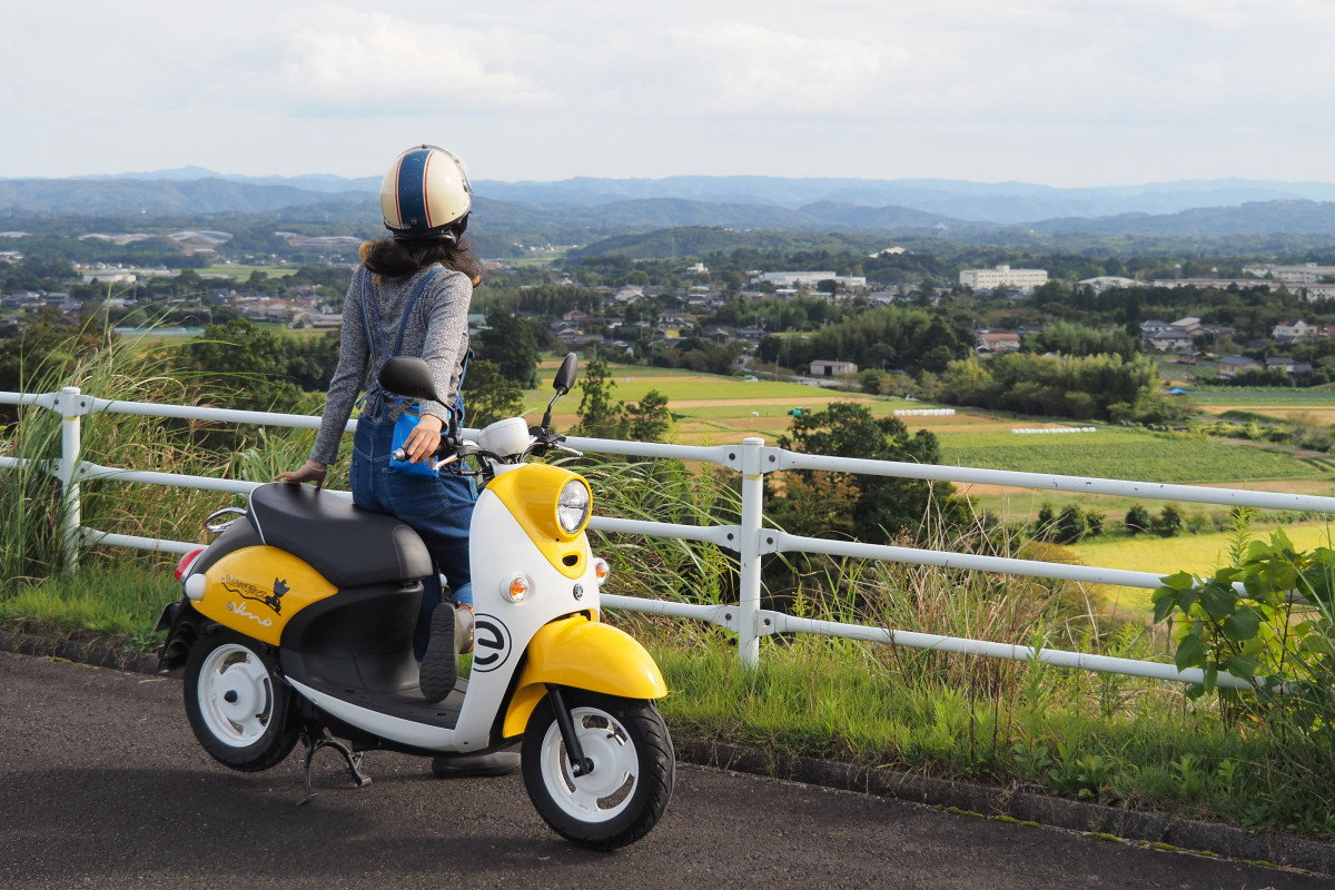レンタル電動バイクで巡る「さんぶたろう」伝説地！エコなぎツーリングを体験