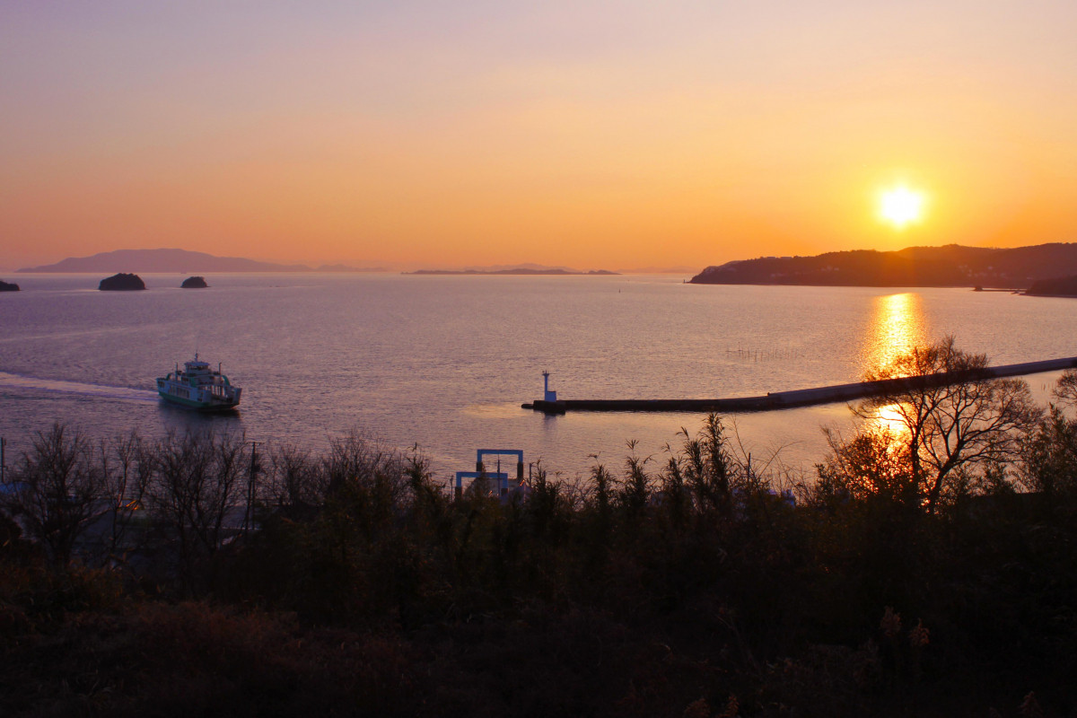牛窓の夕日