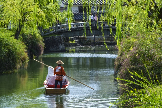 倉敷美観地区　くらしき川舟流し