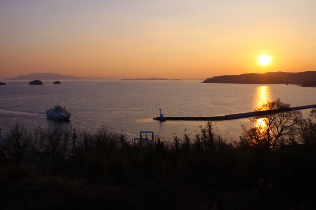 牛窓の夕陽