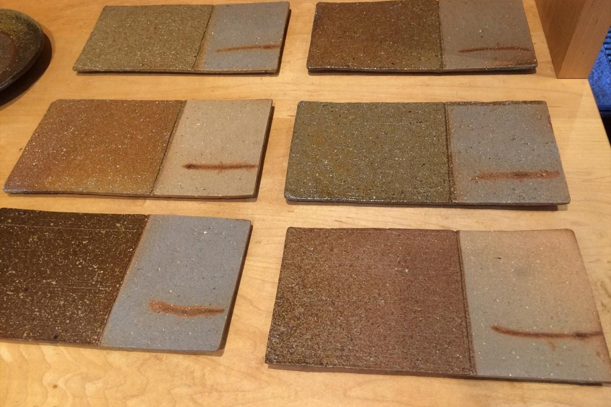 ・「窯詰め」で「セラミックシート」を敷いた作品(完成作品)