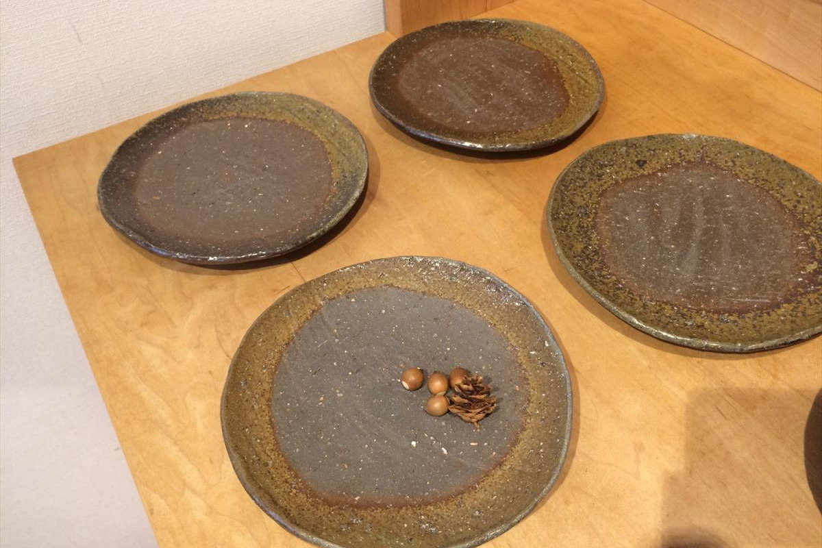 ・「窯詰め」で「ボタ」を置いた作品(完成作品)