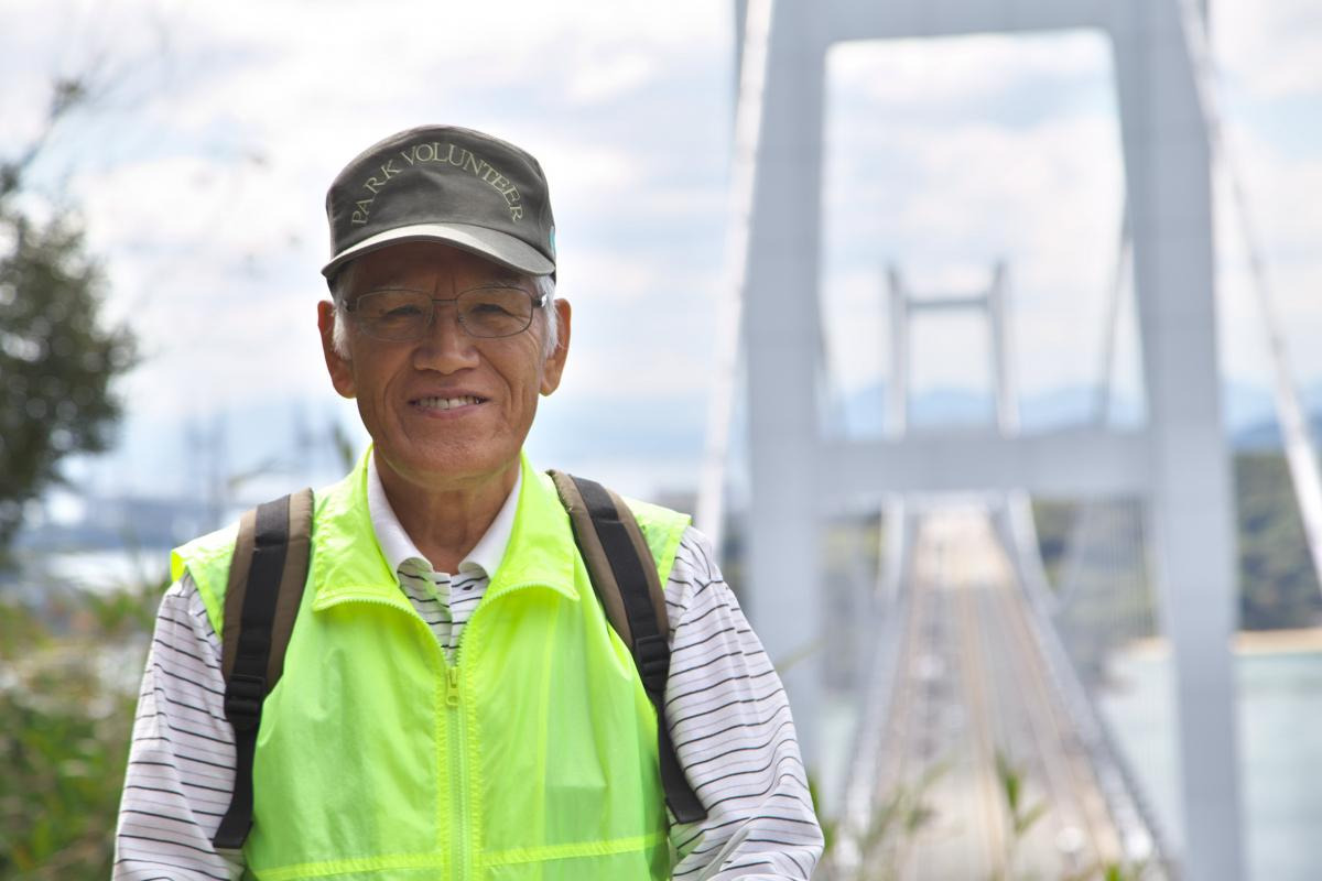 鷲羽山地区パークボランティアの会 会長 堂下 和紀さん