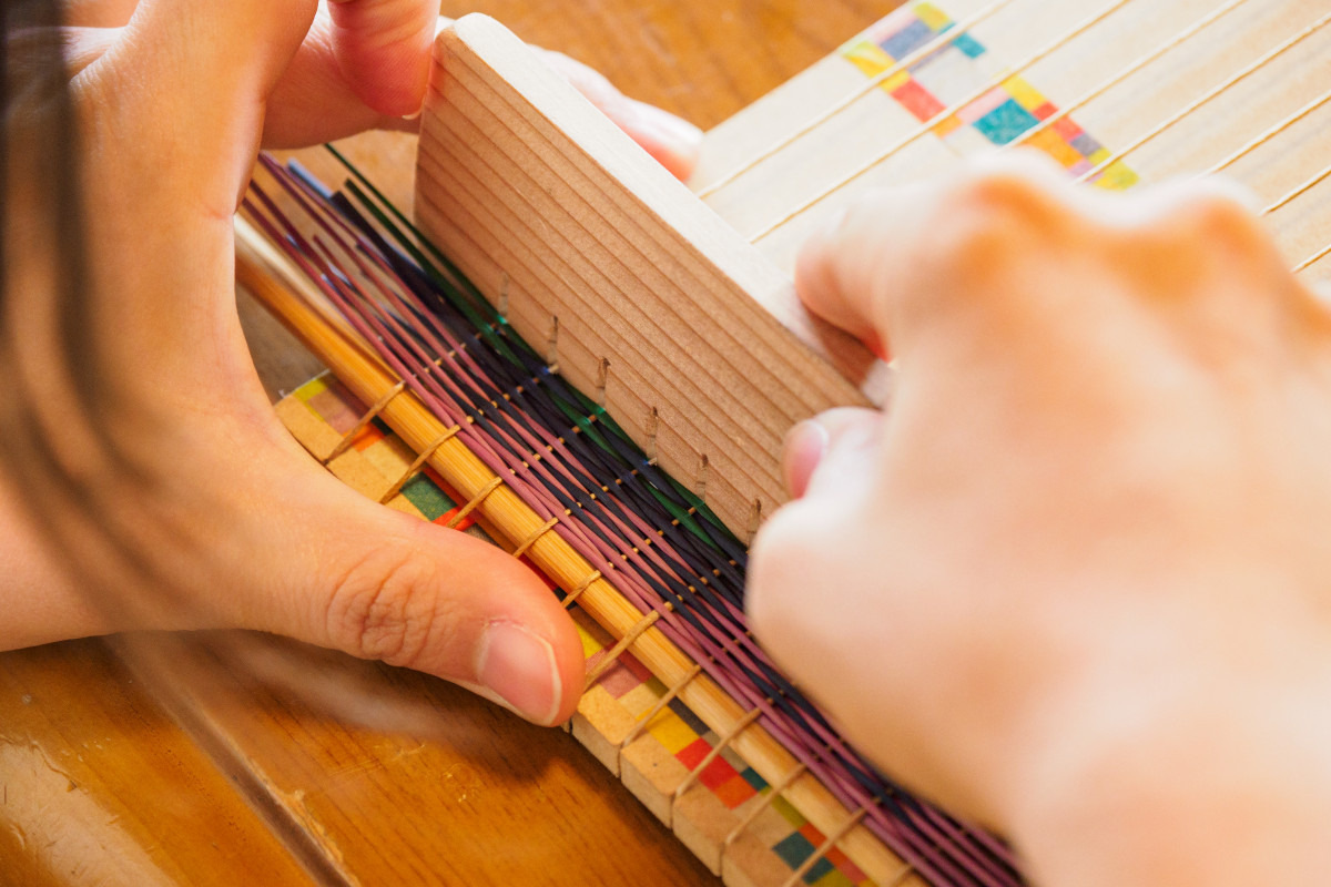 い草コースター作り体験