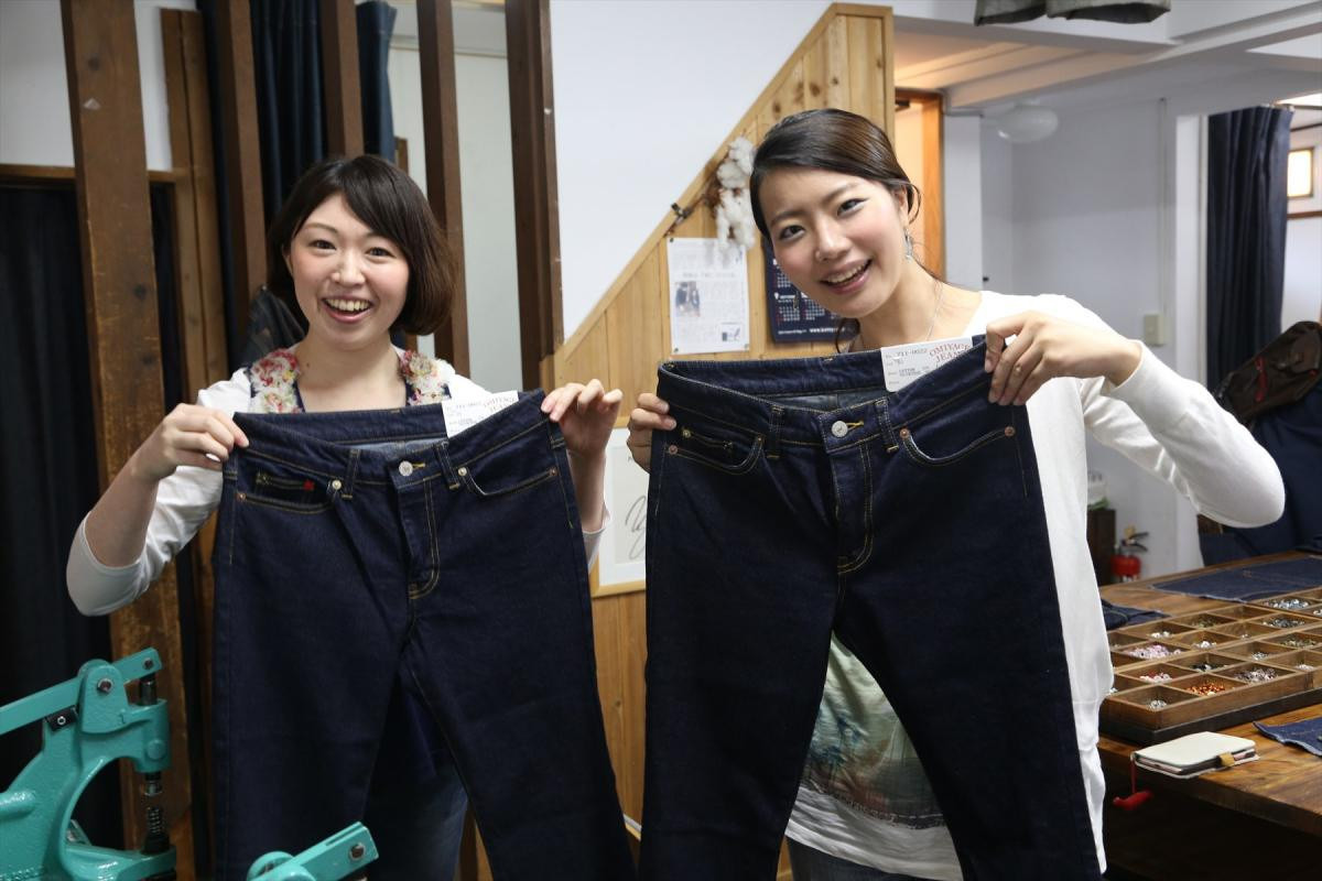 オリジナルジーンズ作り体験