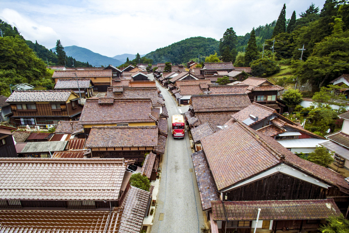 吹屋の町並み