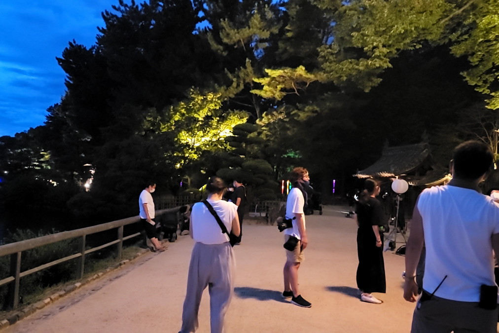 ロケ地:岡山後楽園(幻想庭園)
