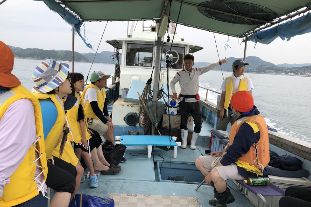 底引き網漁体験