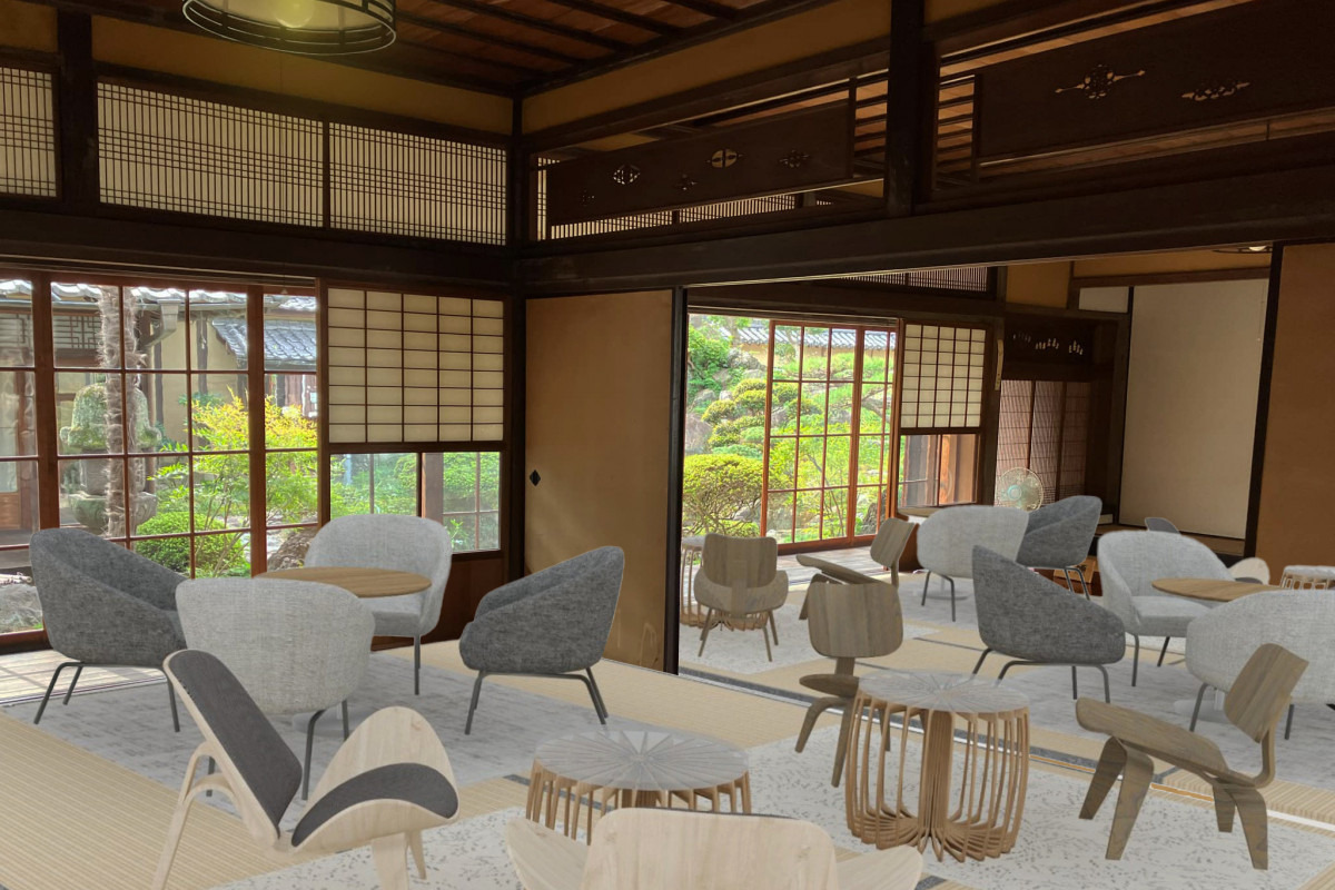 城東むかし町家（旧梶村家住宅）After（ラウンジ）