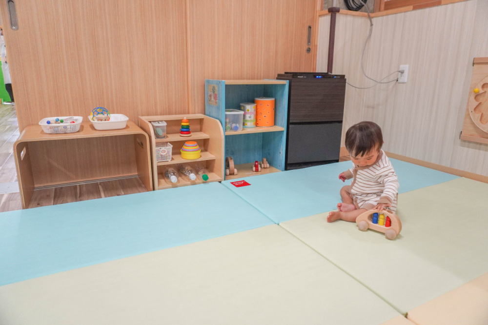 赤ちゃん専用のスペースがある！