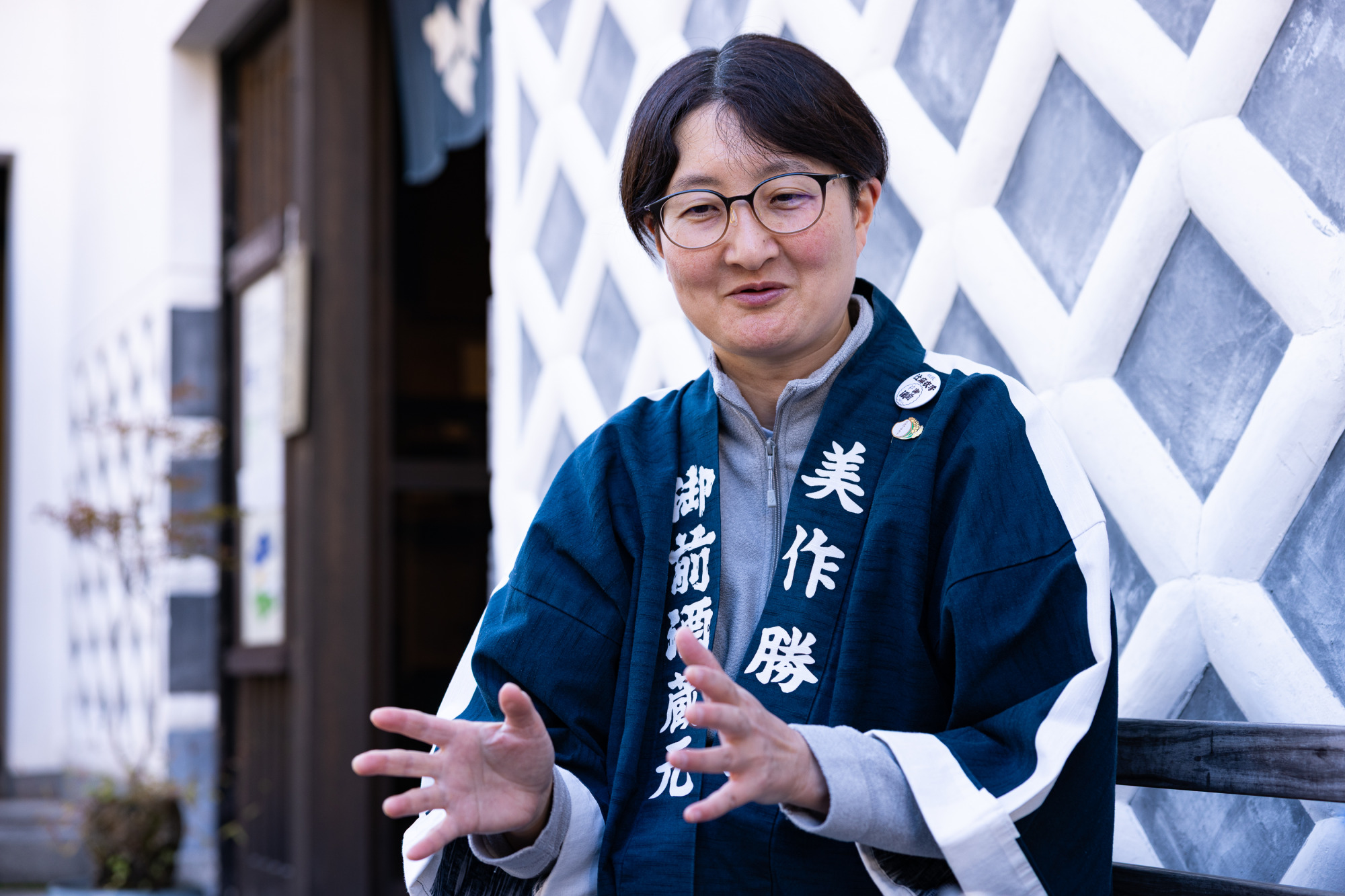 雄町米での酒づくりについて楽しそうに語ってくれた辻さん。