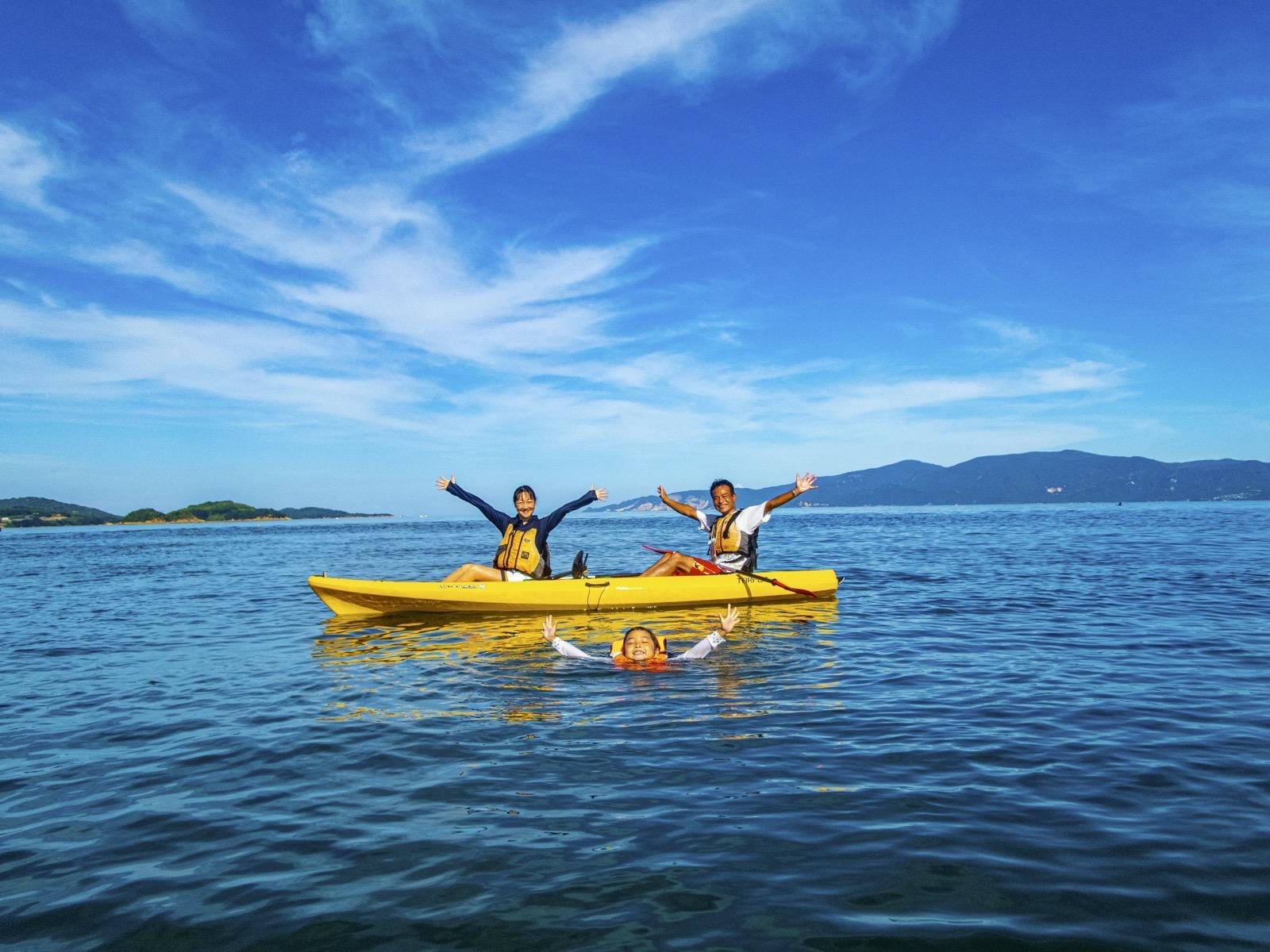 家族で楽しめるファミリーカヤックもあります