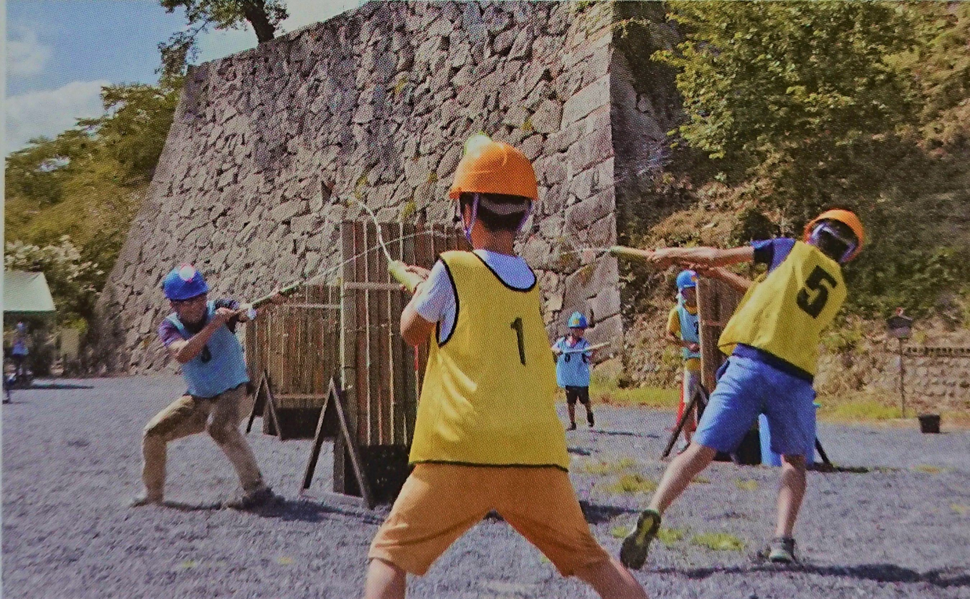 「津山城合戦~水の陣~」の様子