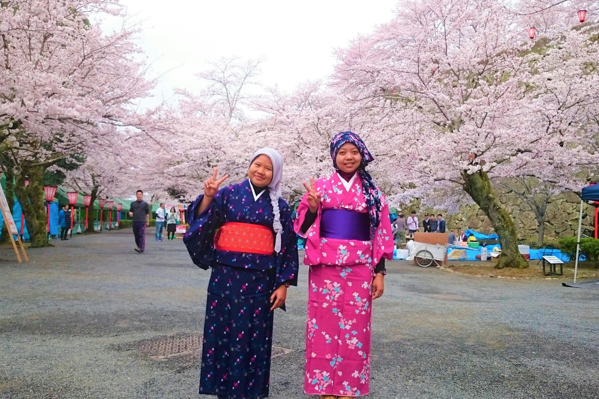 海外旅行者にも人気の「着物で城歩き体験」