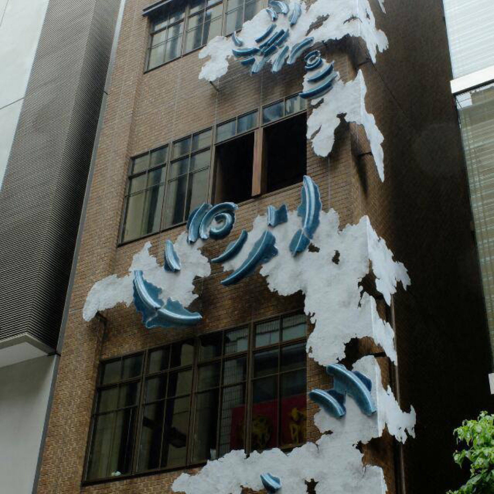 銀座の商業ビルに制作したオブジェ