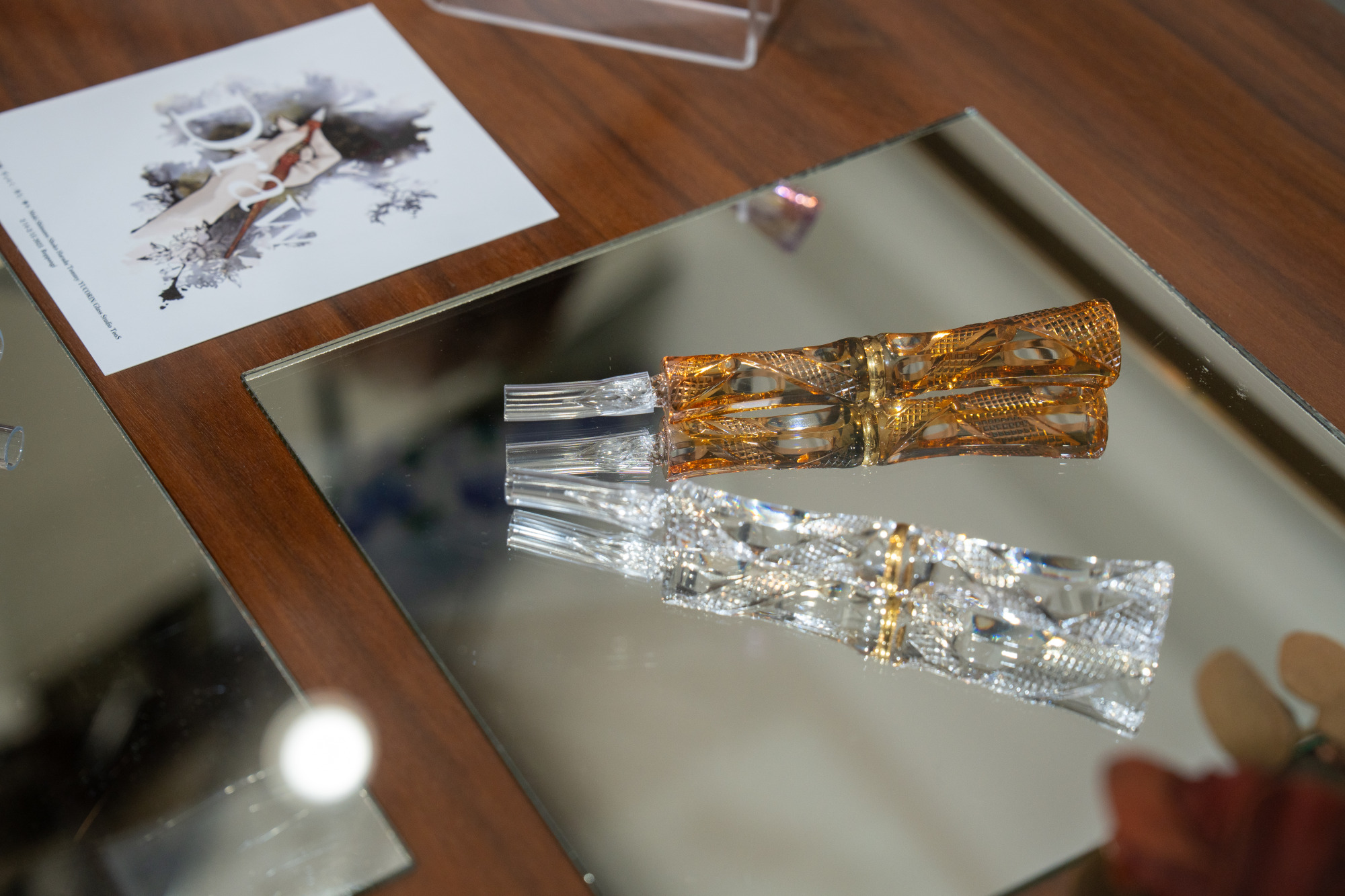 ガラスペンは一つひとつがオリジナルで様々なデザインが楽しめる