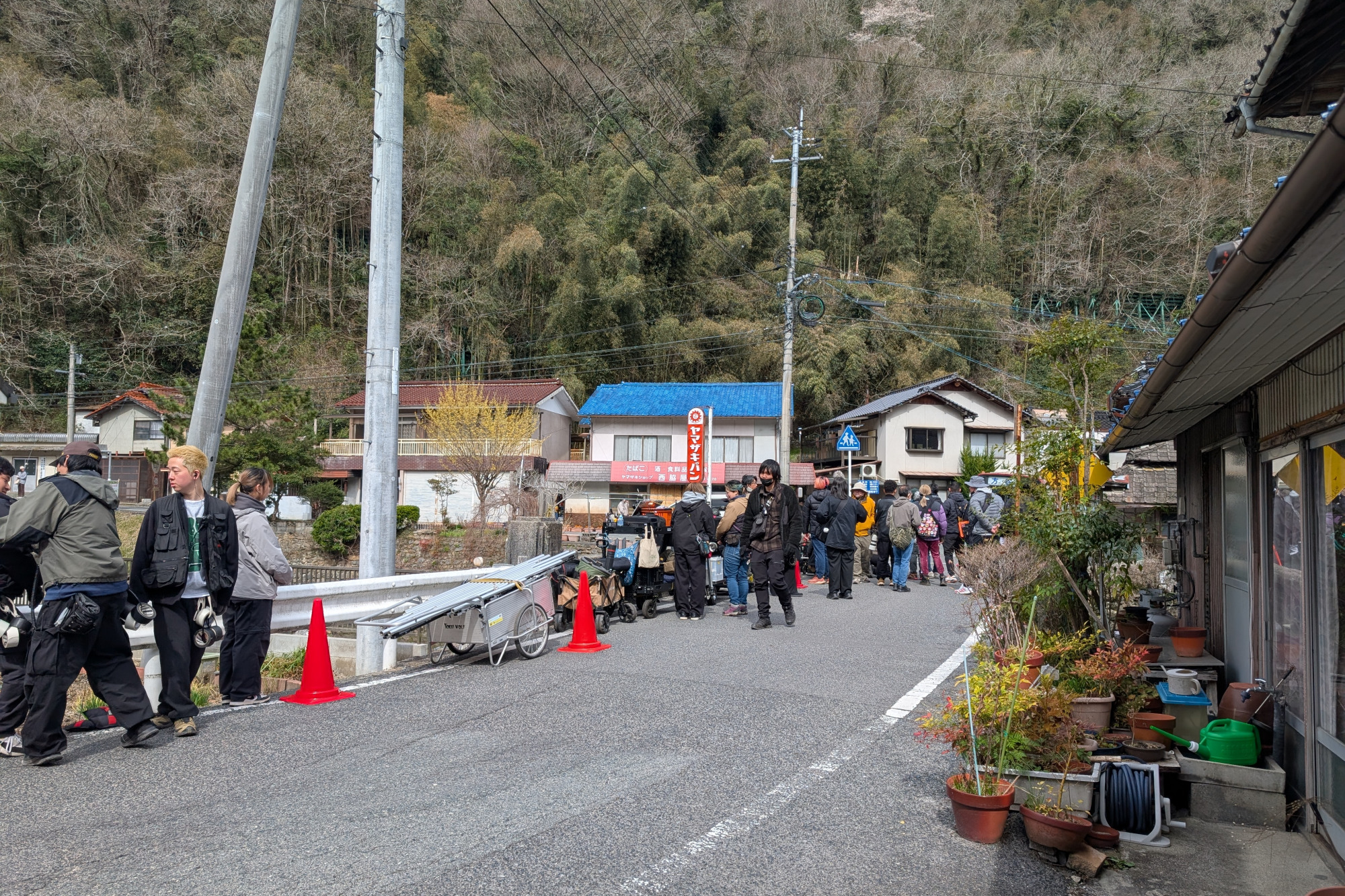 撮影風景:高梁市中井町