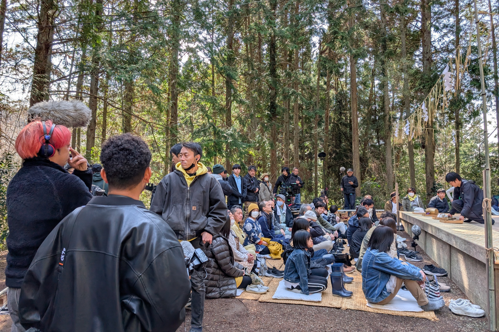 撮影風景:三座神社