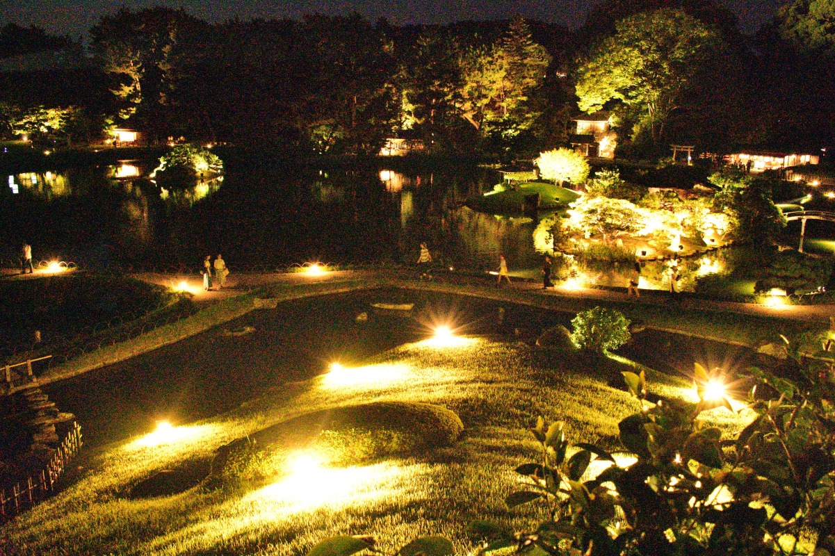 期間限定！岡山後楽園の「夏の幻想庭園」へ行ってみた！