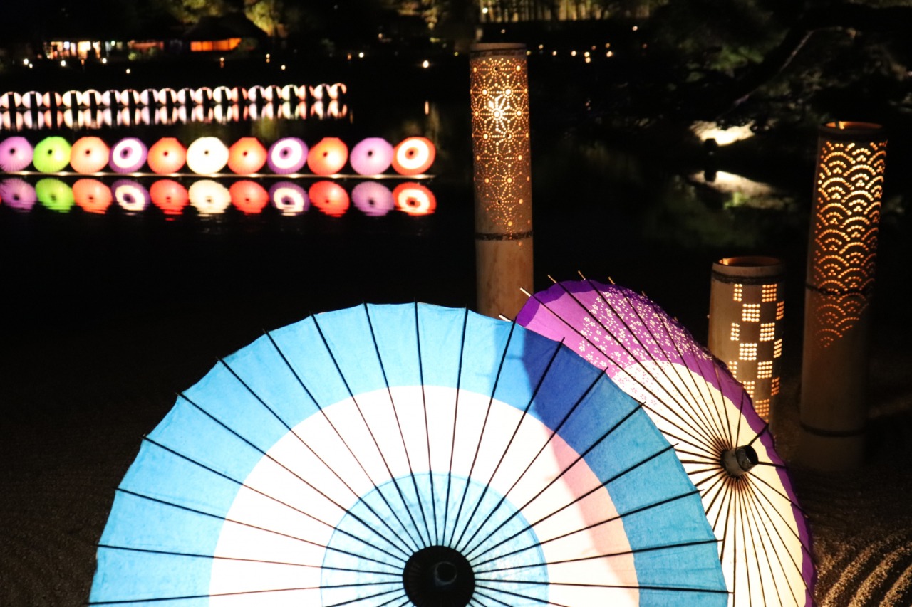 【2021年】夏の夜を楽しむ！岡山後楽園「夏の幻想庭園」に行ってきた！