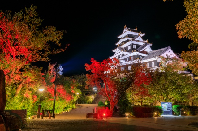 観光名所紅葉ライトアップ！岡山後楽園「秋の幻想庭園」と岡山城「秋の烏城灯源郷」2023