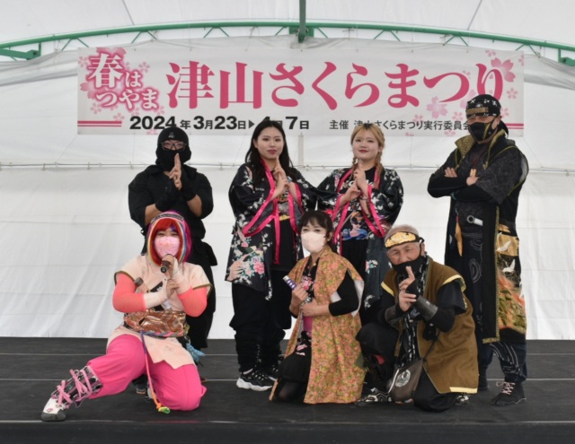 岡山で活動する武将隊（忍者隊）vol.1／作州忍者鶴山隊と津山城