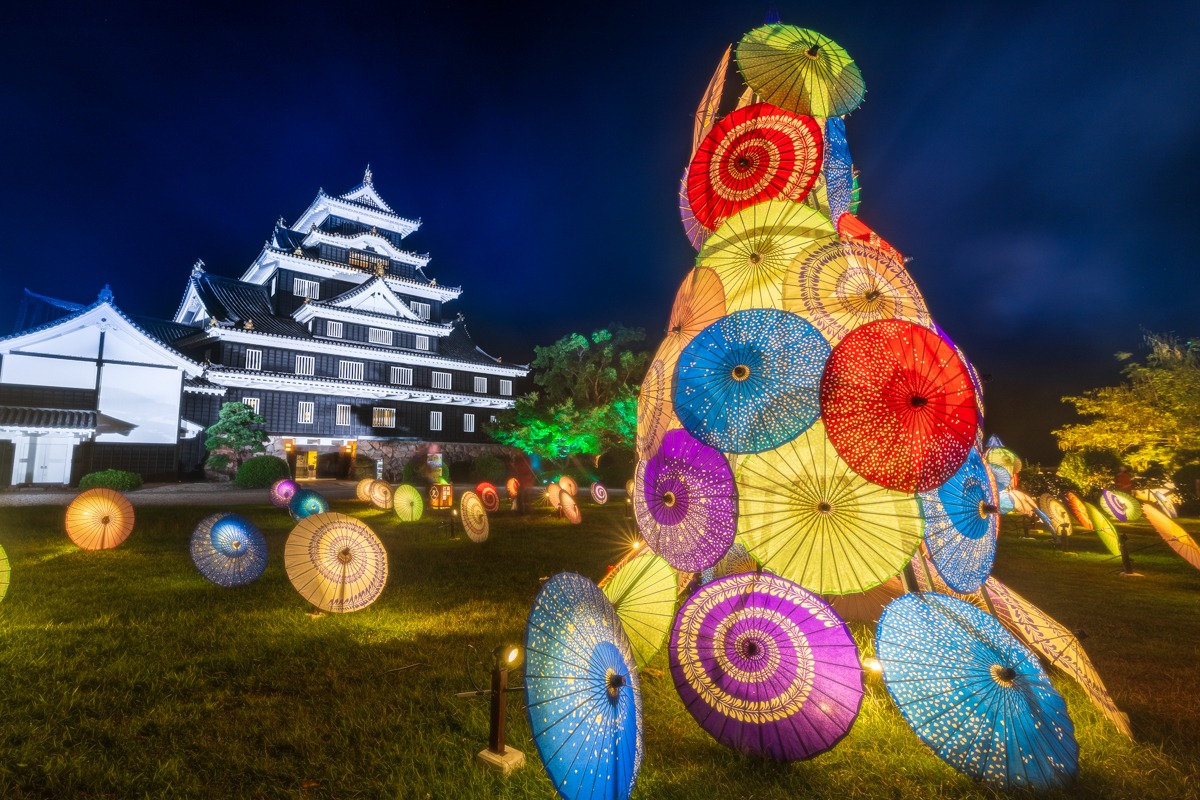 【2024年夏】岡山後楽園・岡山城ライトアップイベントの見どころをご紹介!アクセスや駐車場情報も