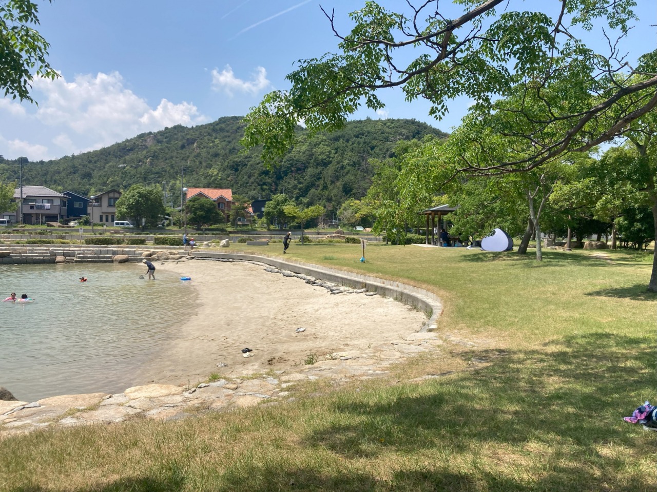 砂浜もある!?季節問わず楽しめる「田井みなと公園」(玉野市)