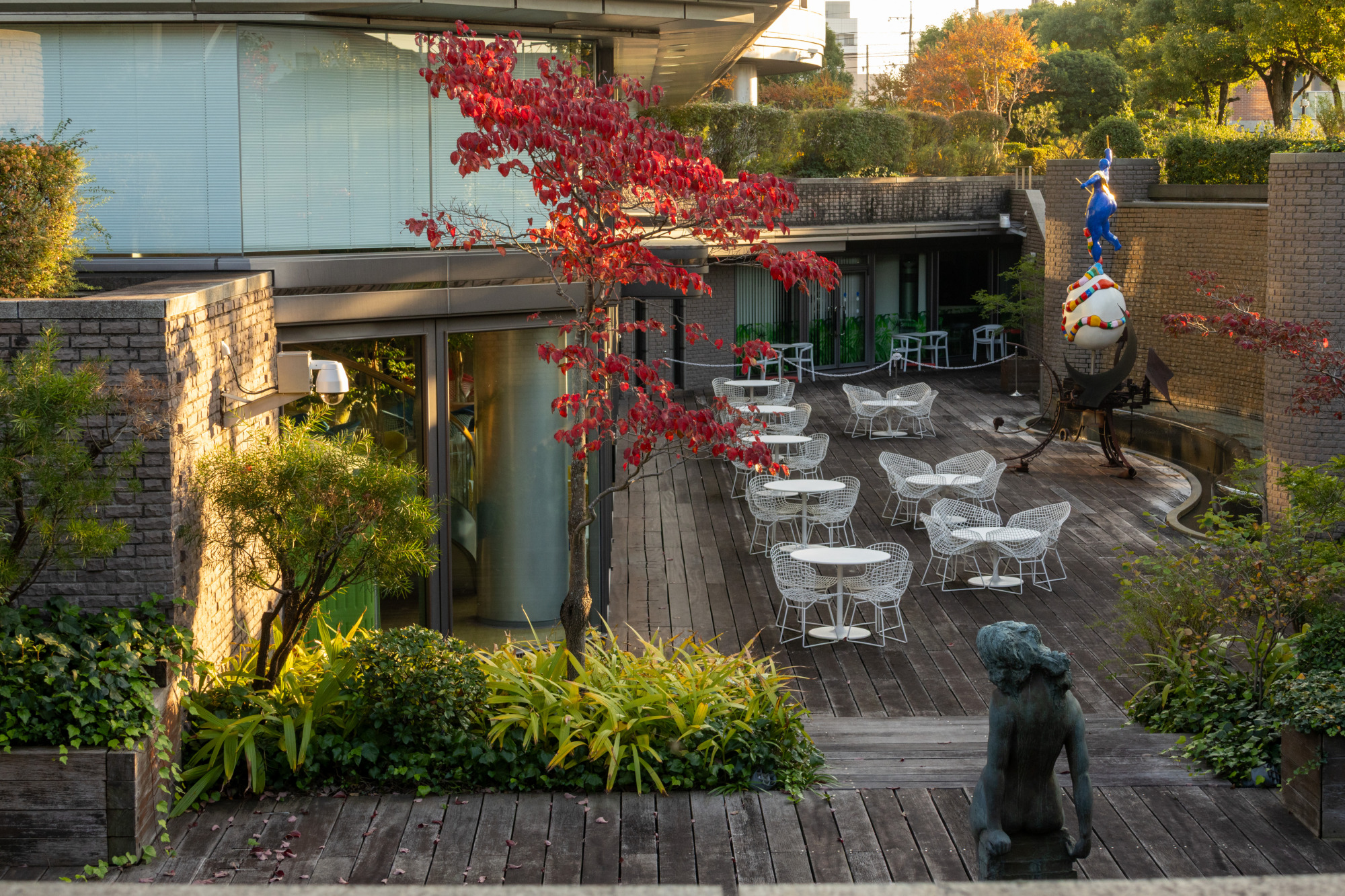 営業時間中はテラスにも入れます