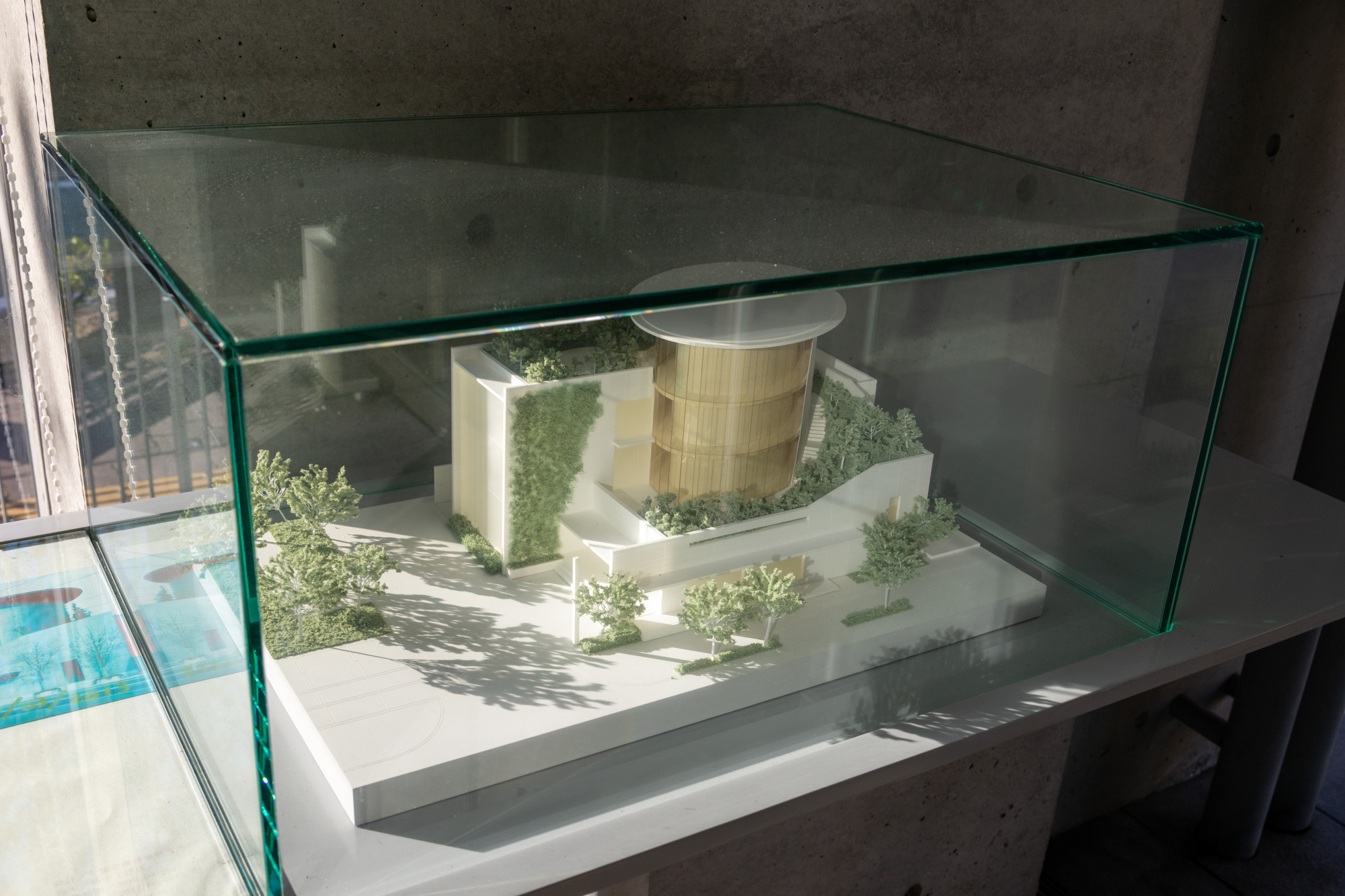 ロビーには建物の模型も展示されています