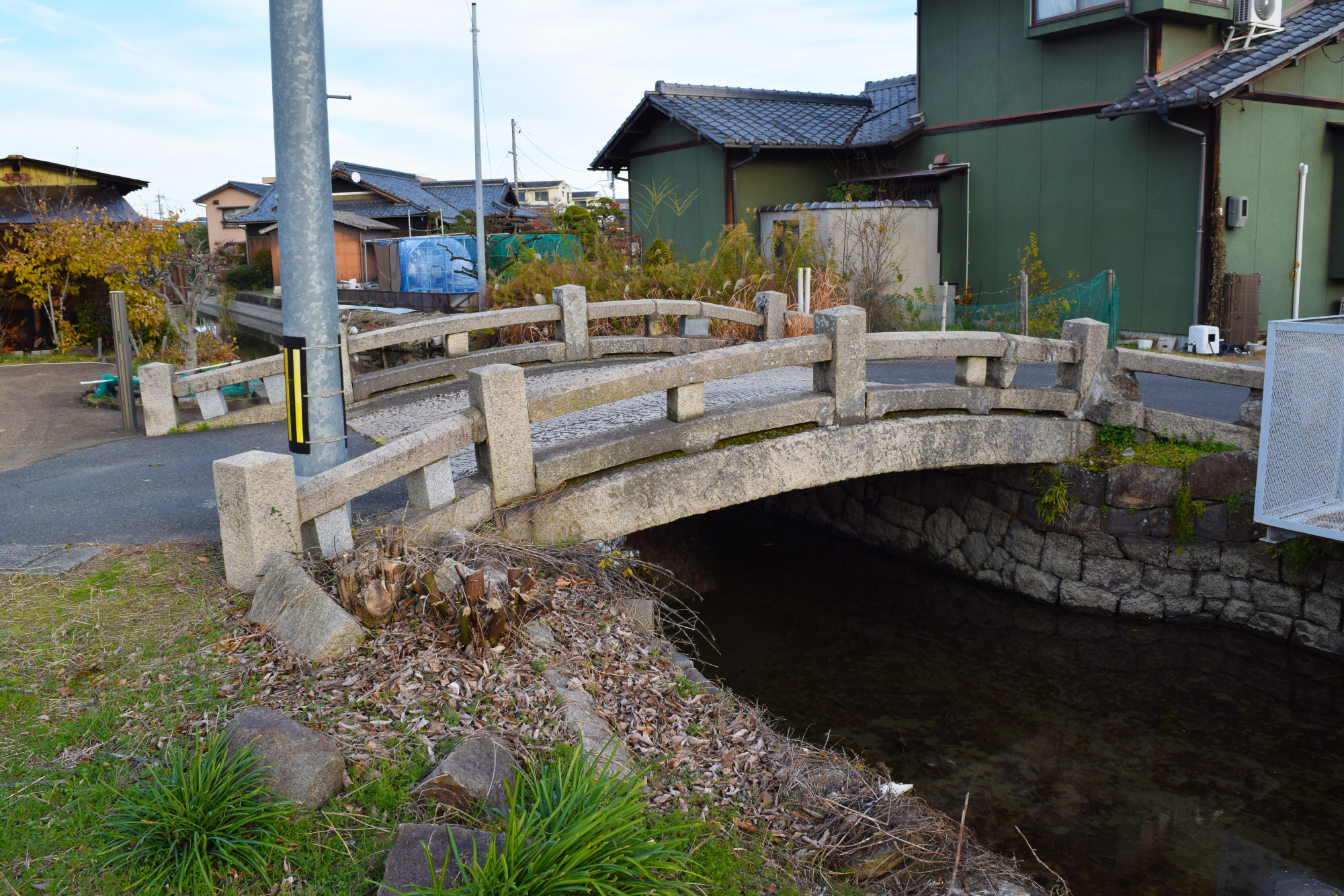 知行所の大手に位置していた太鼓橋