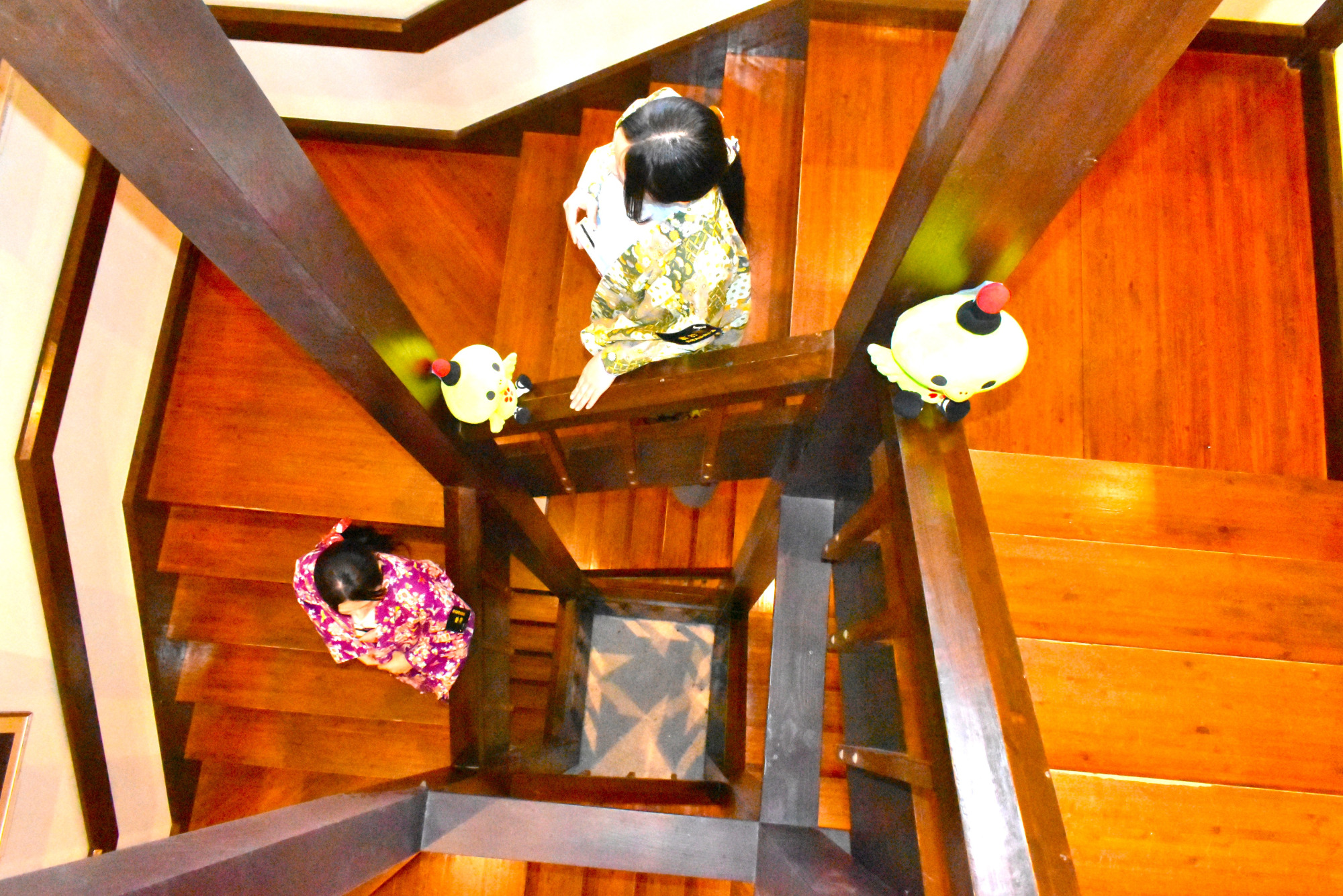 展望室までの螺旋階段