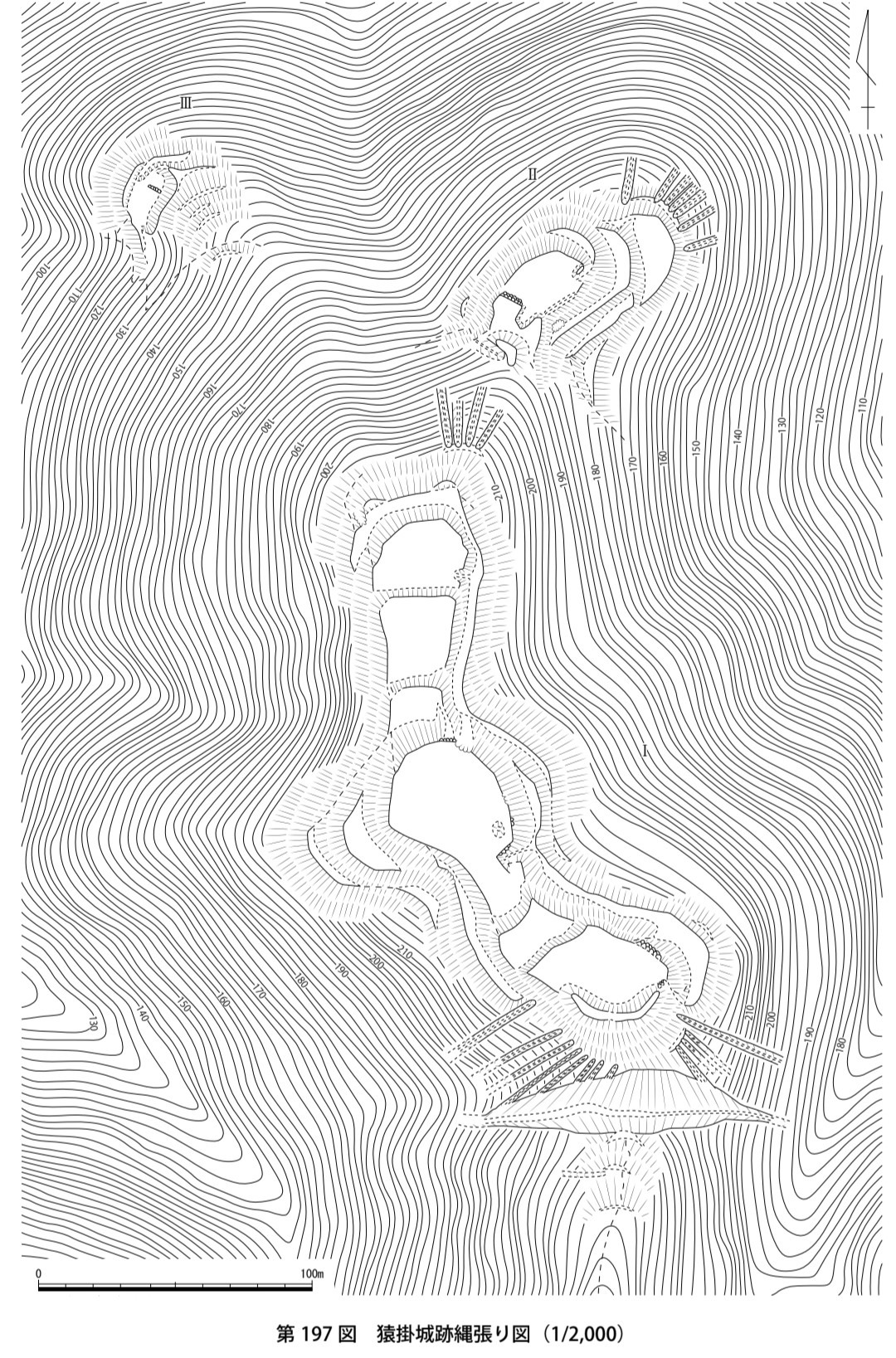 縄張り図・岡山県中世城館総合調査報告書・備中編より転載