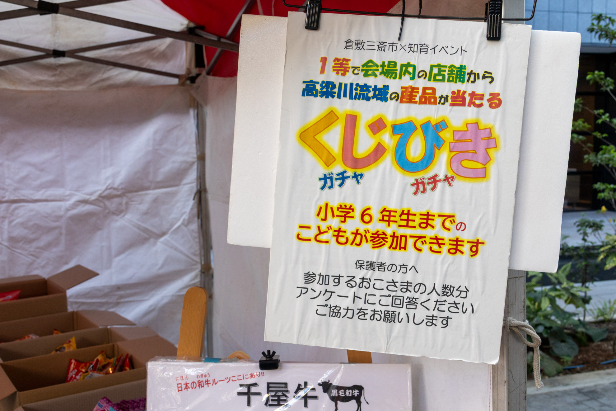 アンケートに答えてくじびきに挑戦！