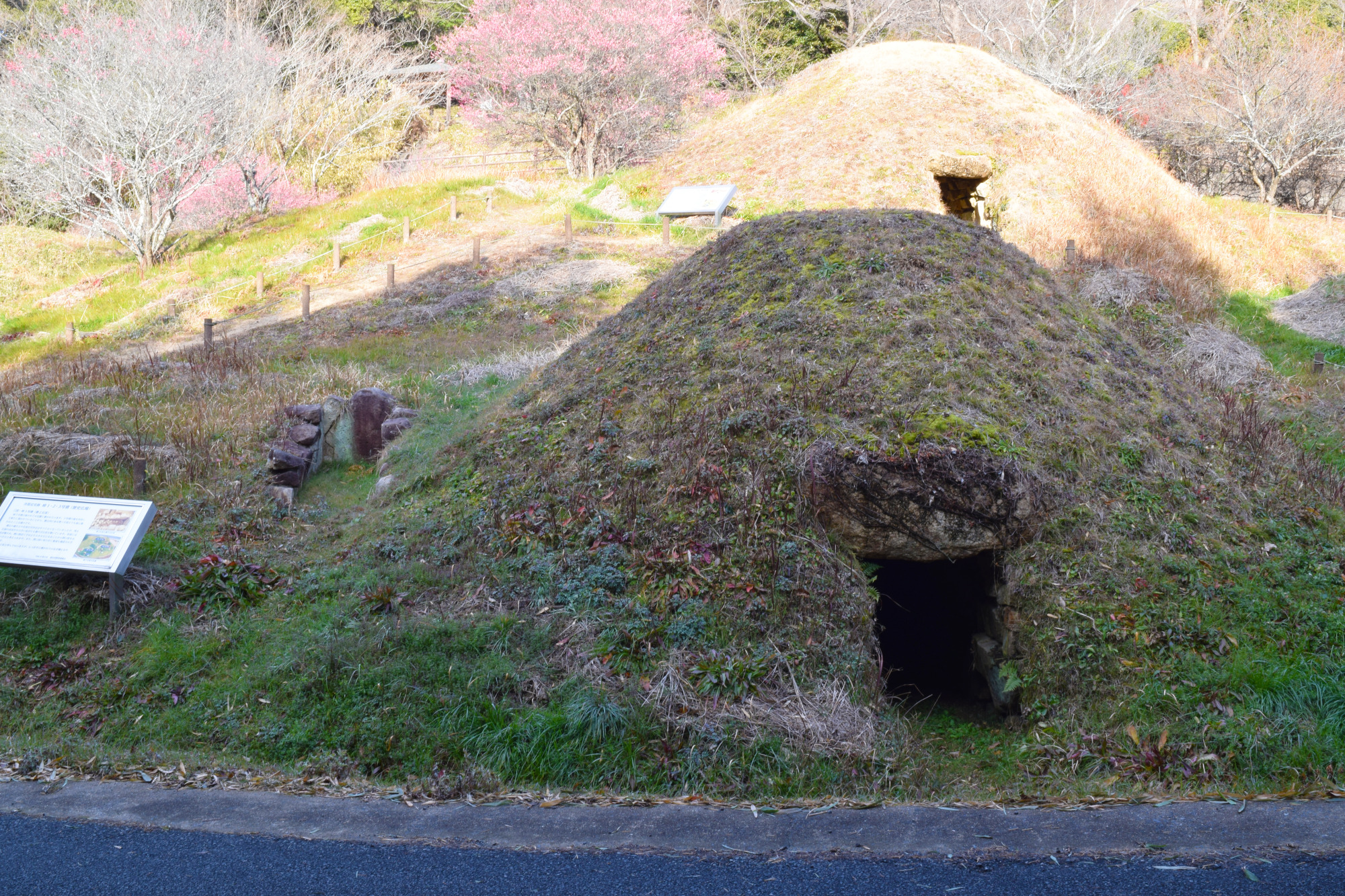 周濠部に位置する小さな石室(3号墳の向かって左側)